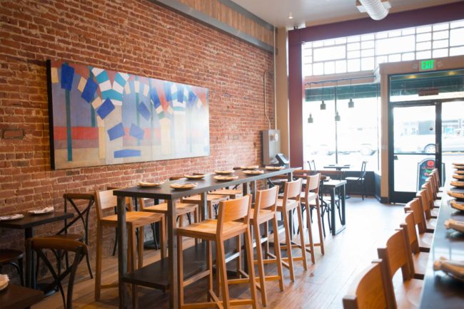 Communal dining in Berkeley