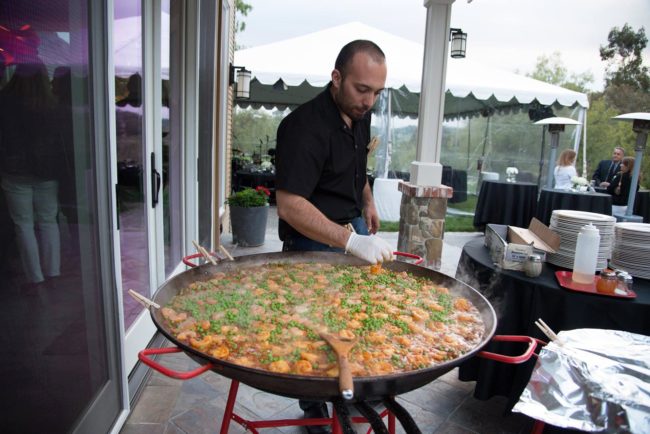 Professional paella catering