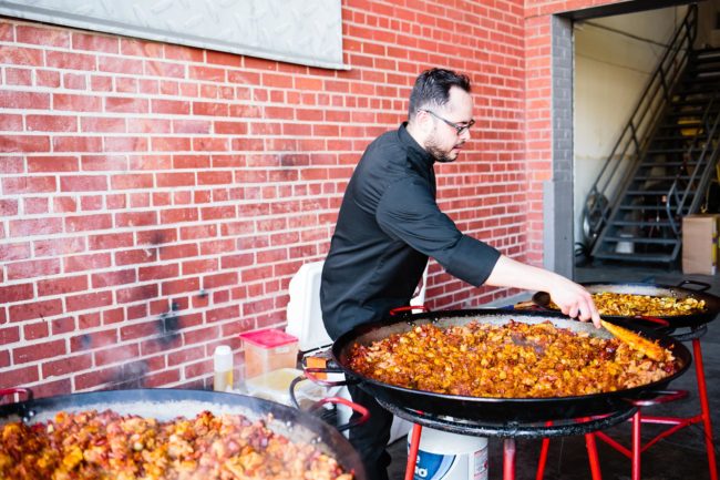 Huge paella pans