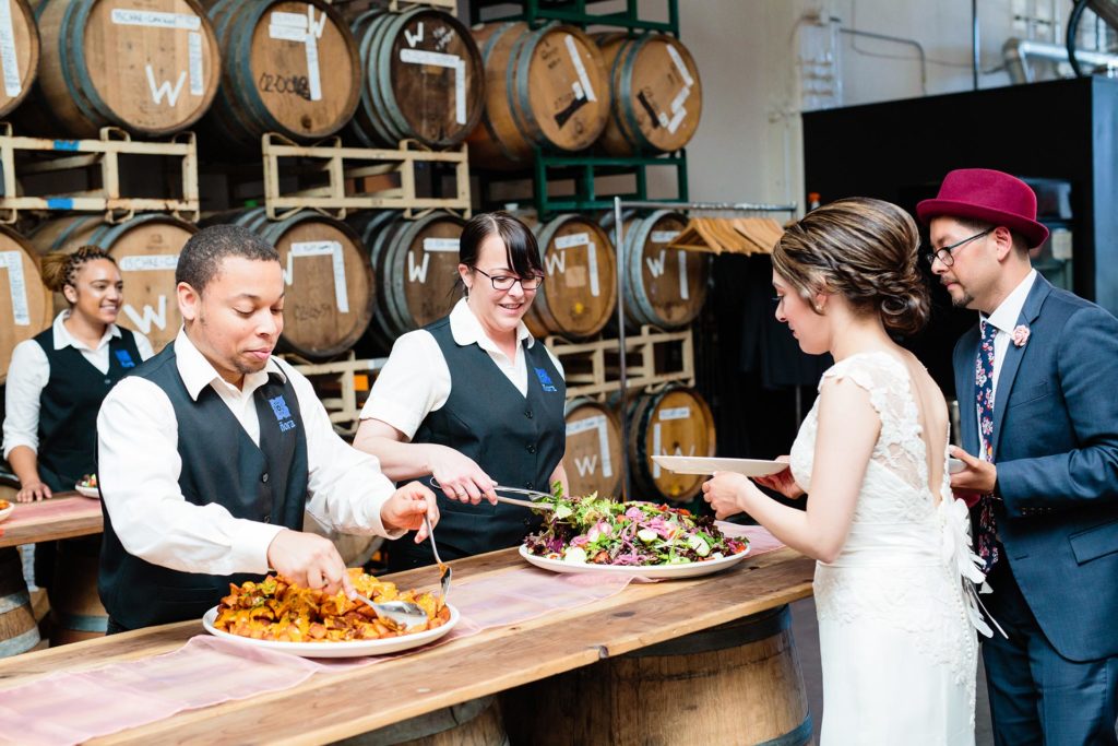 Spanish food wedding buffet