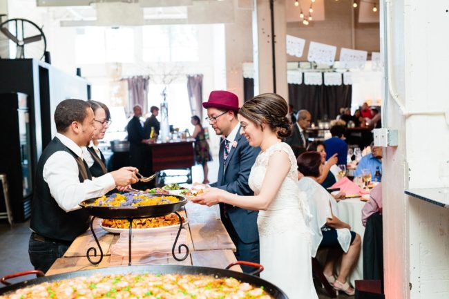 Wedding reception dinner