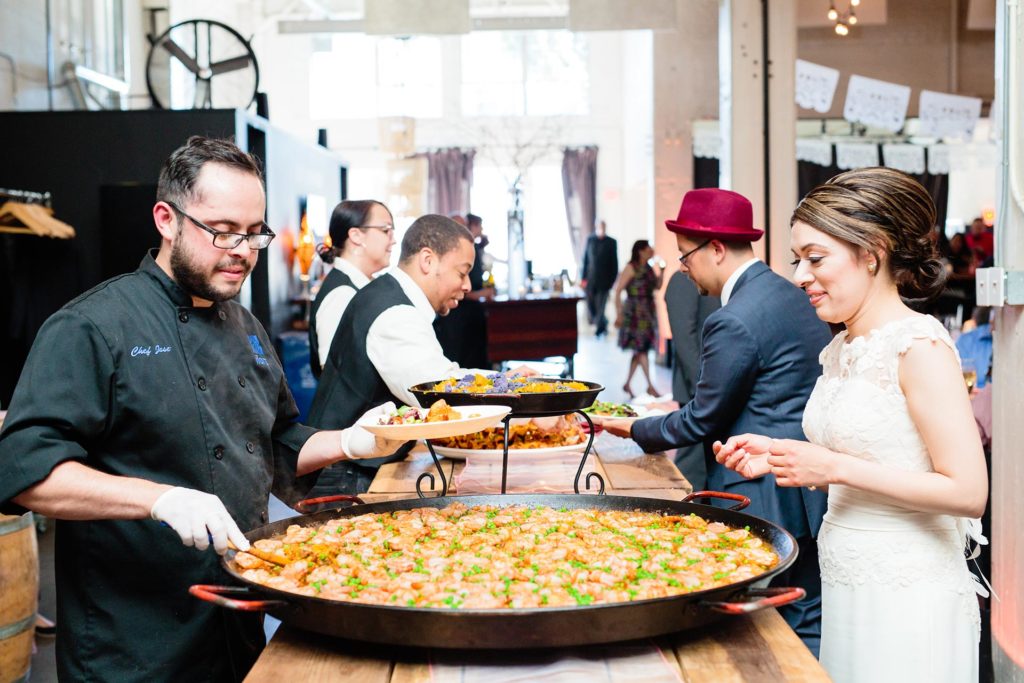 Paella wedding food