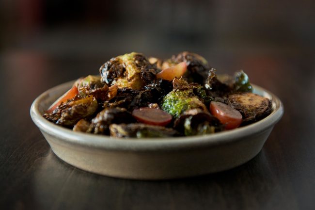 Fried Brussels sprouts
