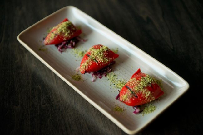 Grilled piquillo peppers