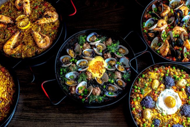 Types of paella