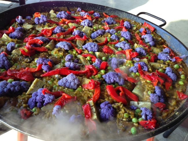 Vegetarian paella