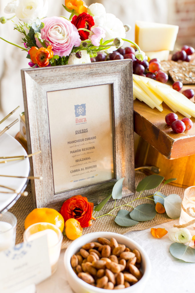 Sample catering menu