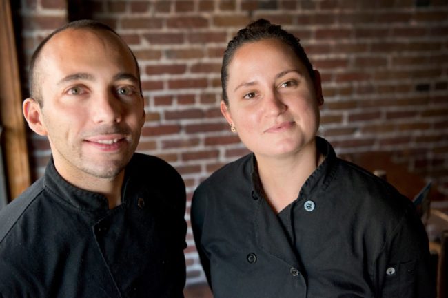 Chefs Sergio Monleon and Emily Sarlatte