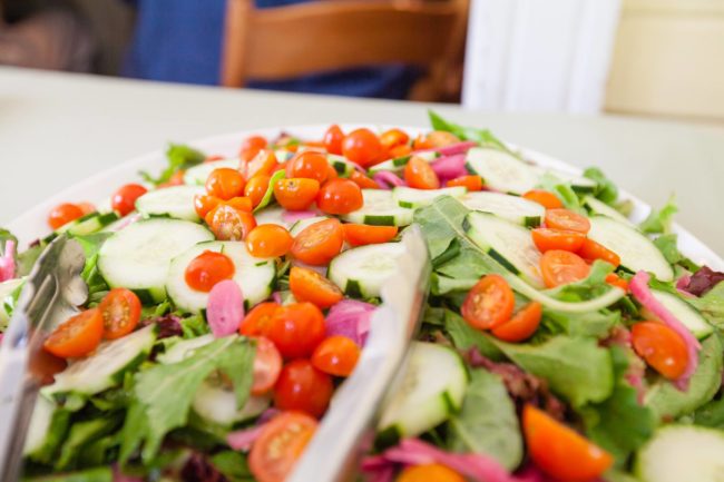 Bright garden salad