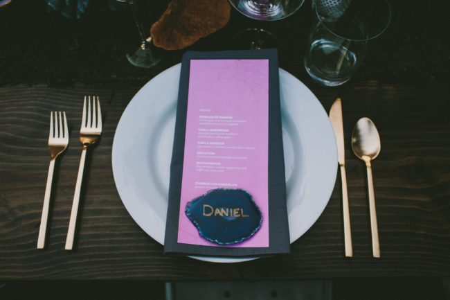 Geode place card
