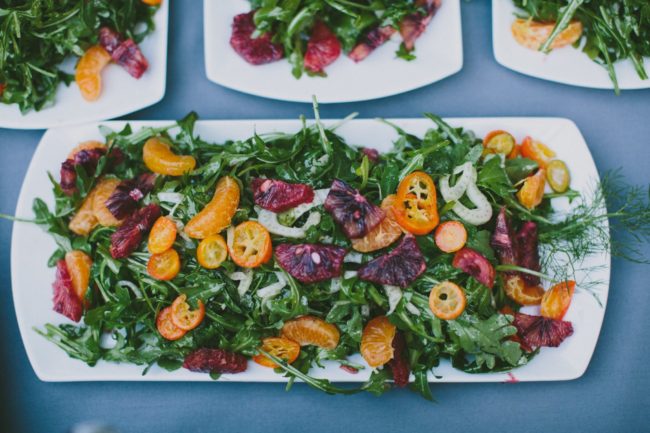 Kumquat blood orange salad