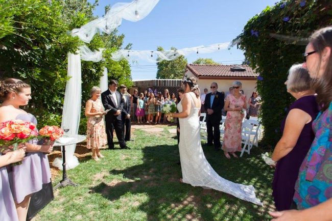 Backyard wedding
