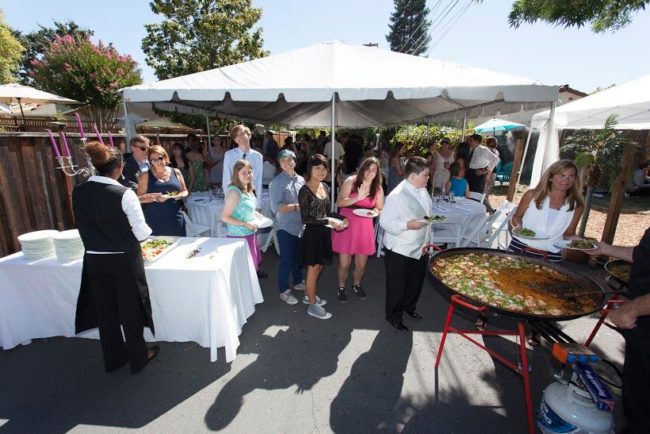 Casual paella catering