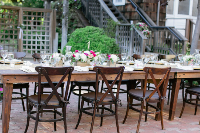 Rustic wedding table