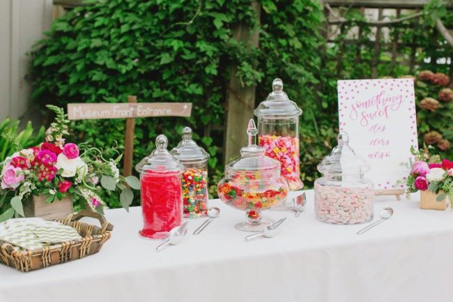 Wedding candy buffet