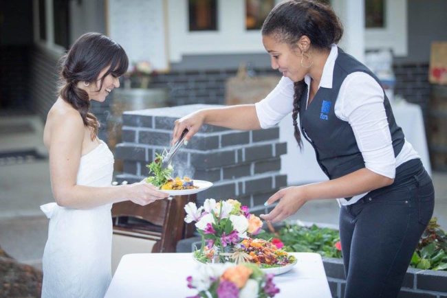 Friendly catering team