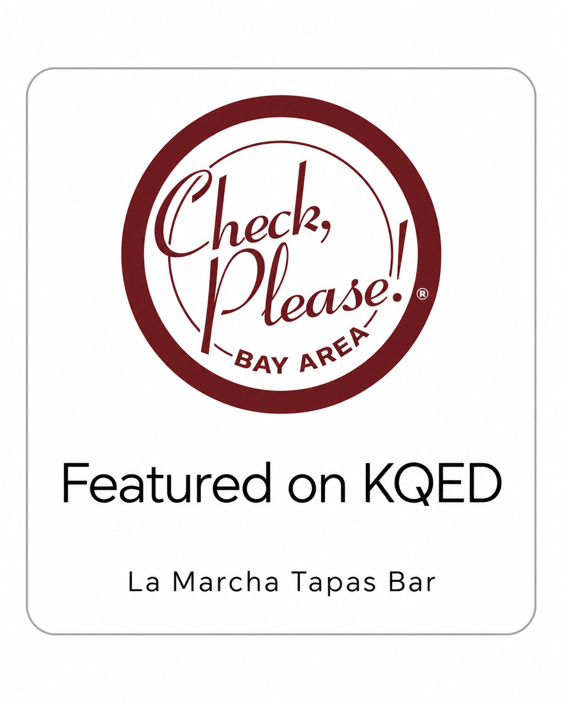 KQED Check, Please! Bay Area — La Marcha Tapas Bar
